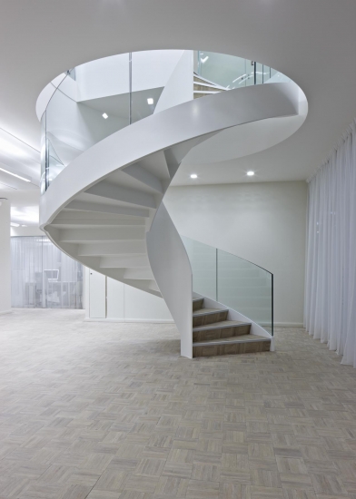 White Spiral Staircase 