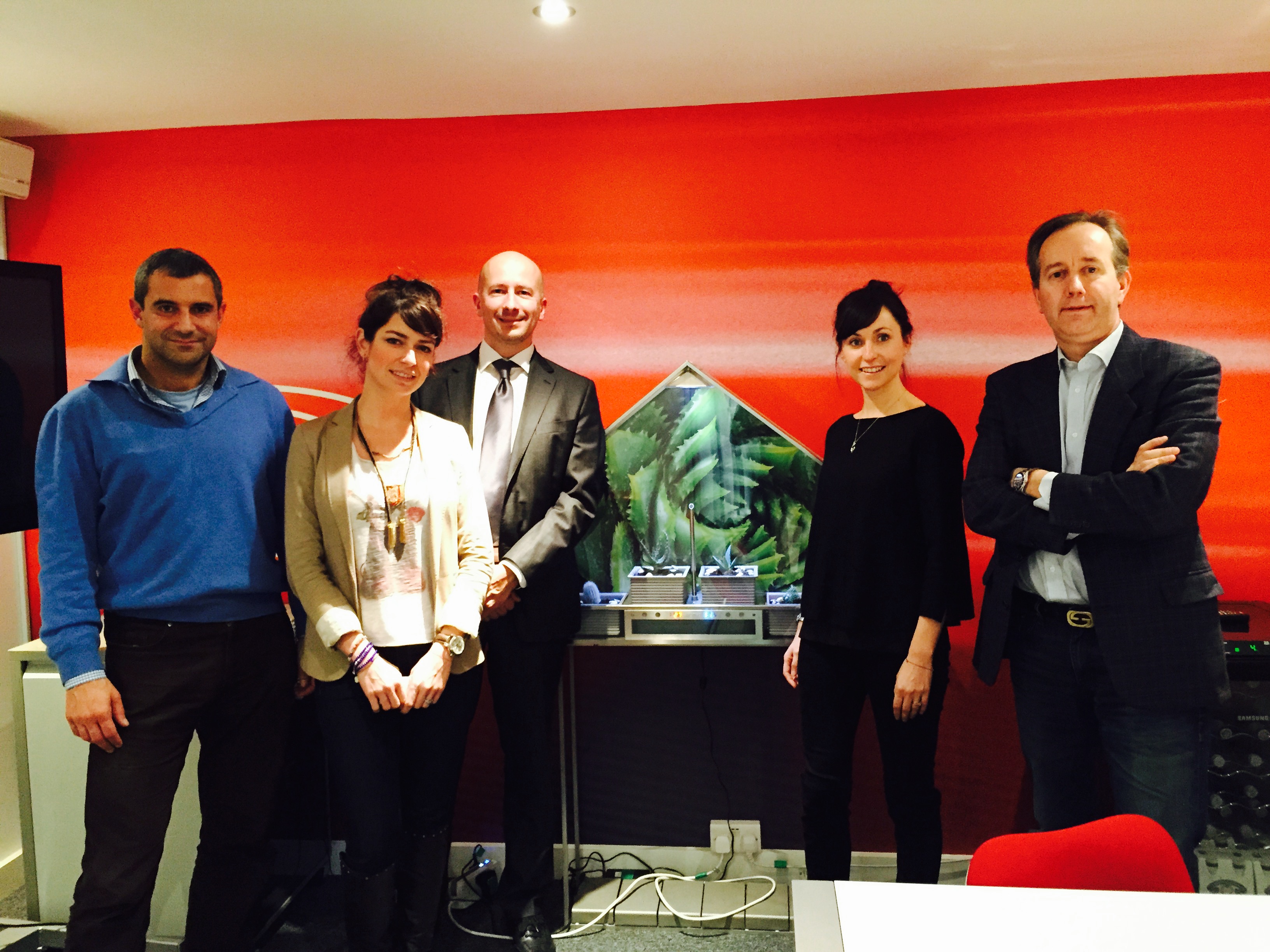 eOffice team with Michele Orzan, President of GREENWILL 