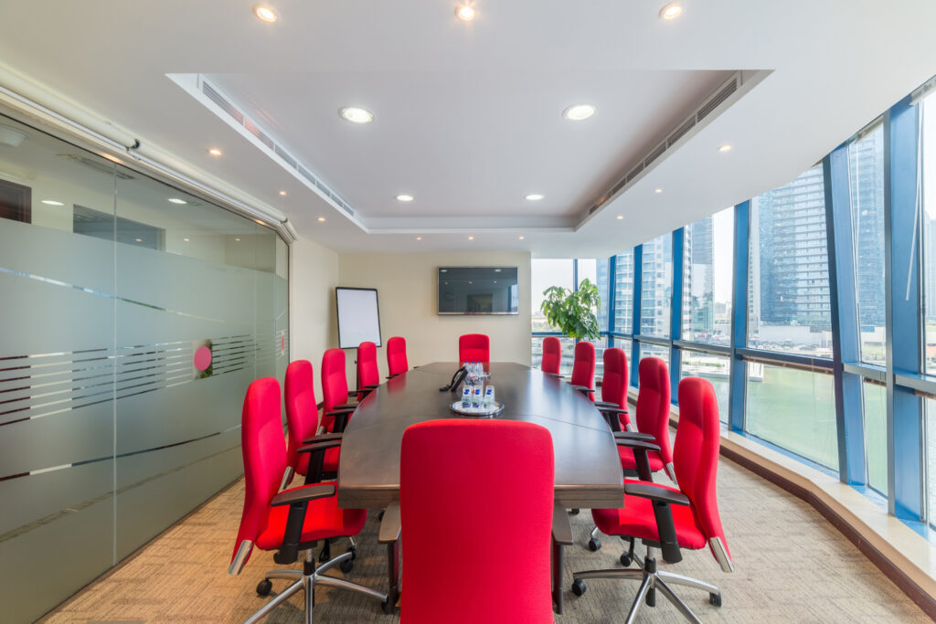 Modern meeting room in Business Bay.